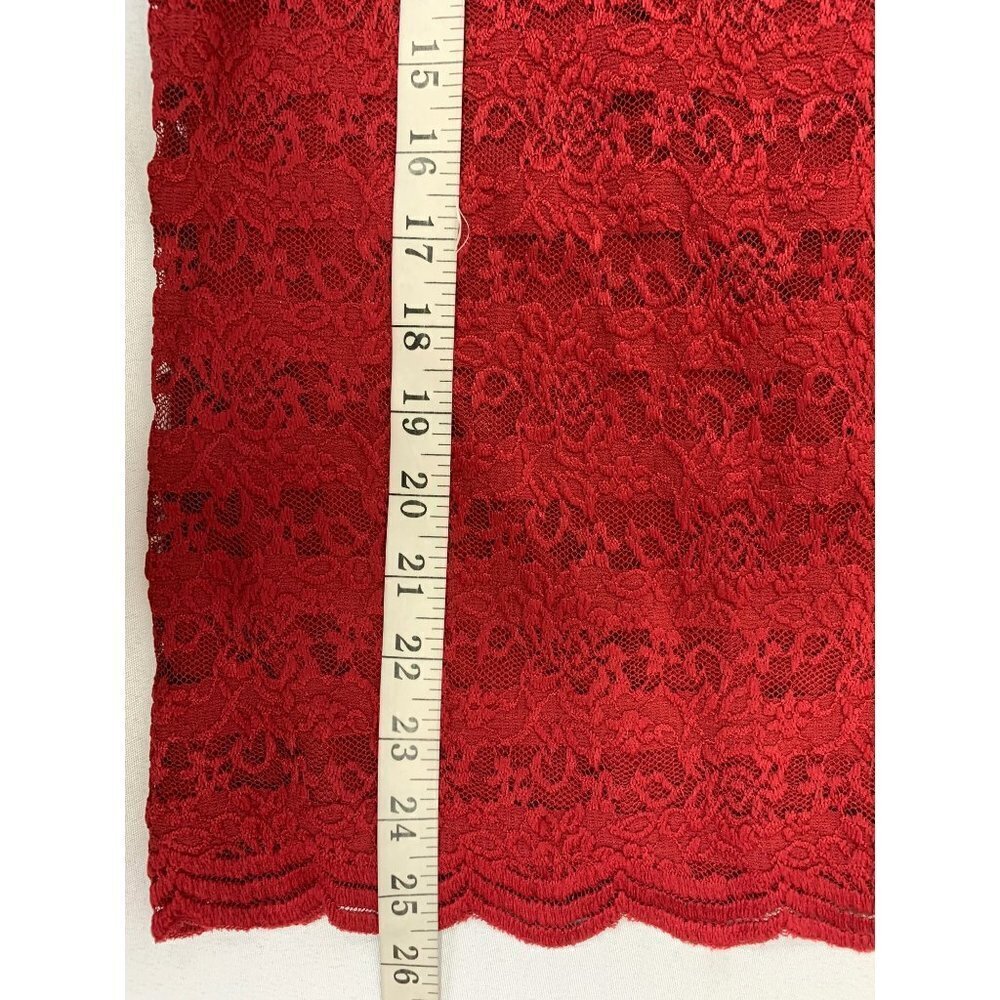 Dressbarn Women's Burgundy Blouse - Picture 6 of 6